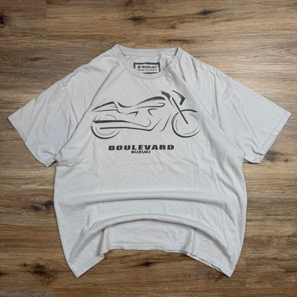 Vintage 90s suziki motorcycle‎ graphic biker tee - Picture 1 of 5
